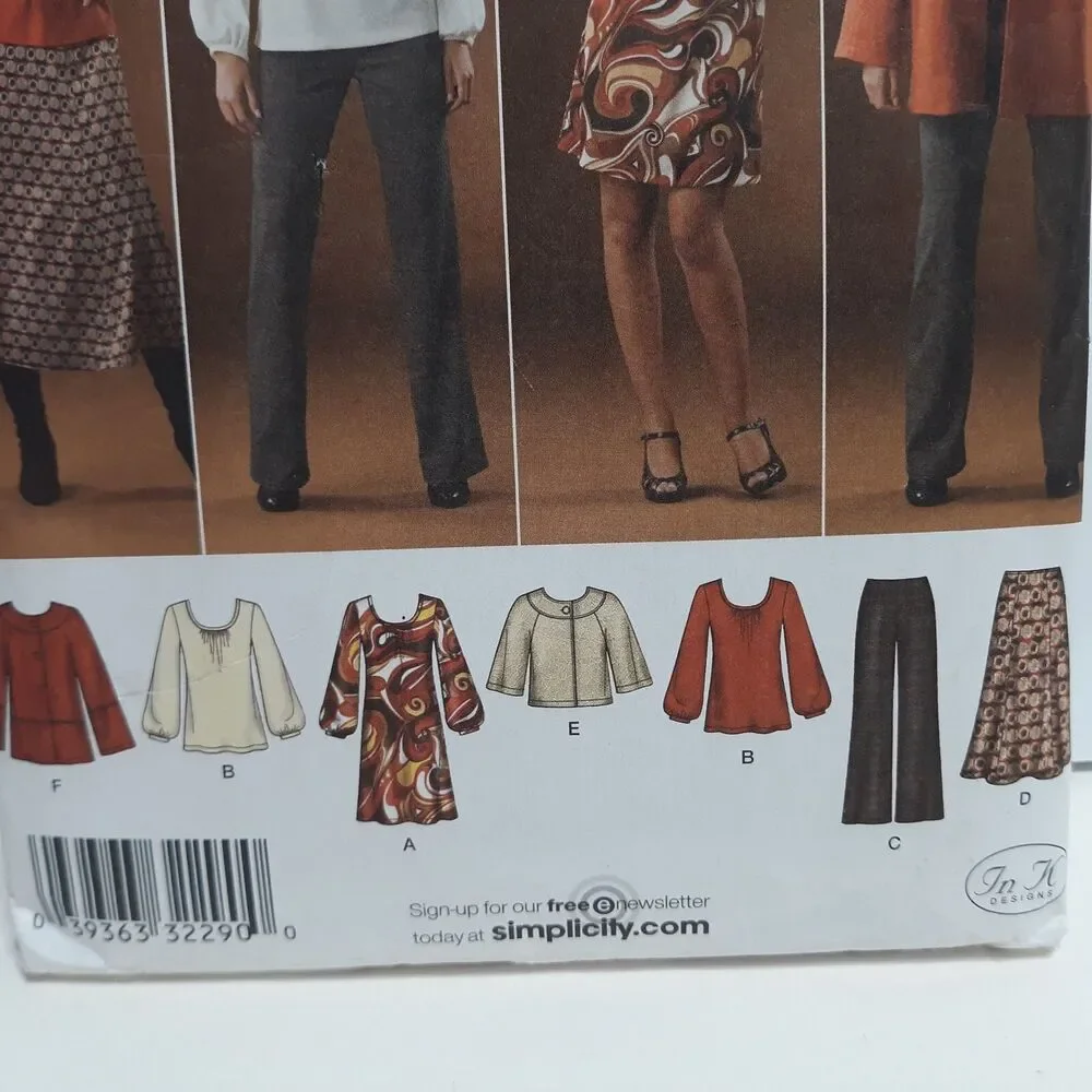 New Simplicity 2766 Womens shirt skirt pant dress Sewing Pattern sz 20W-28W